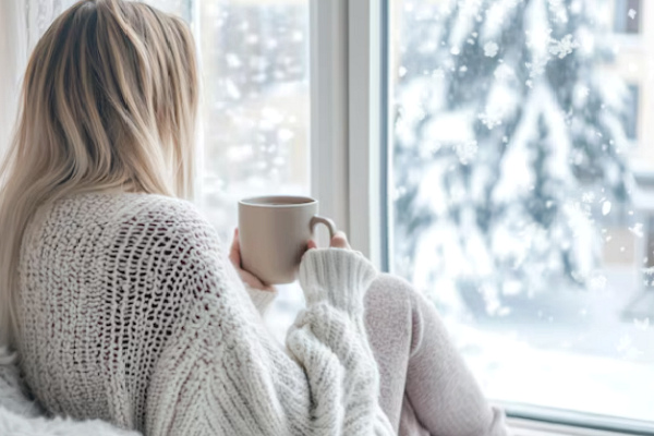 Красиво снег ложится