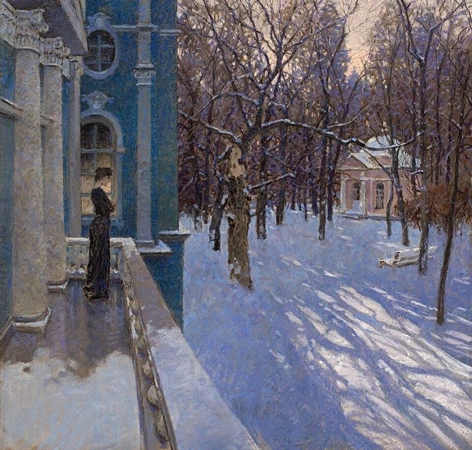 Заснеженная ограда