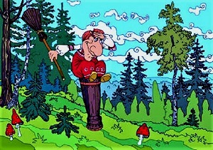 Не выйдет из Мадам Яги грабитель... Диалог