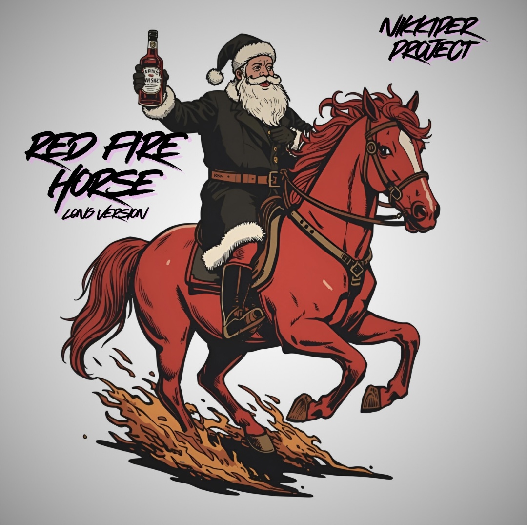 Red fire horse