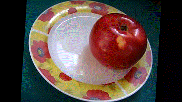 Эх яблочко, да на тарелочке