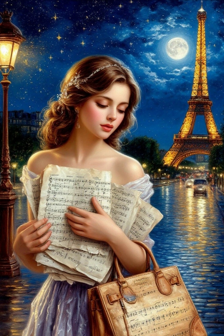 Огни ночного Парижа