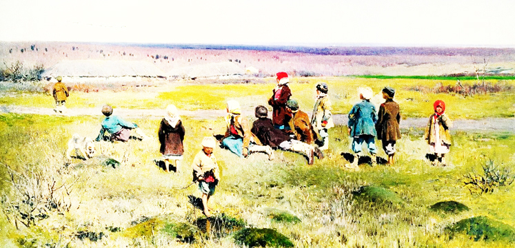 Журавли летят по небу