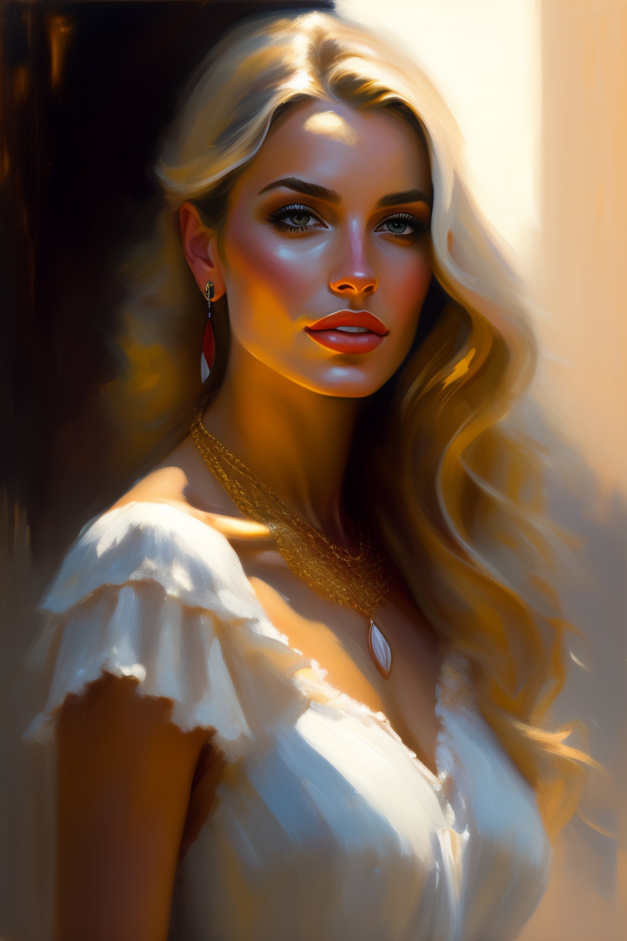 Ты величава, как античная статуя...