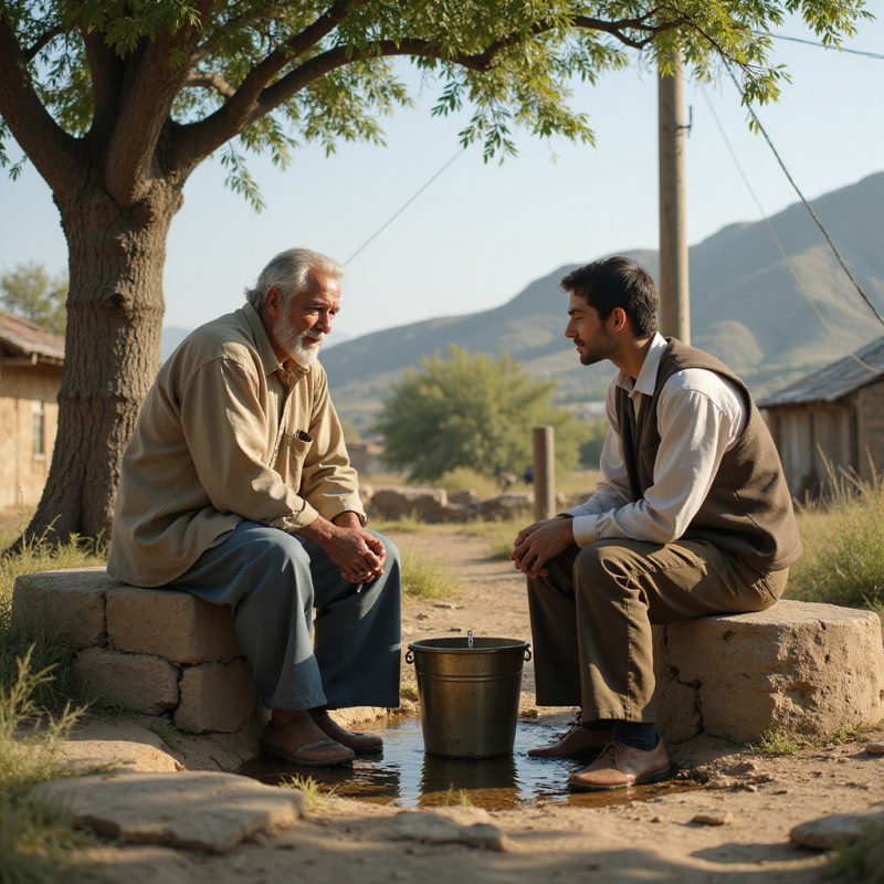 Беседа у колодца