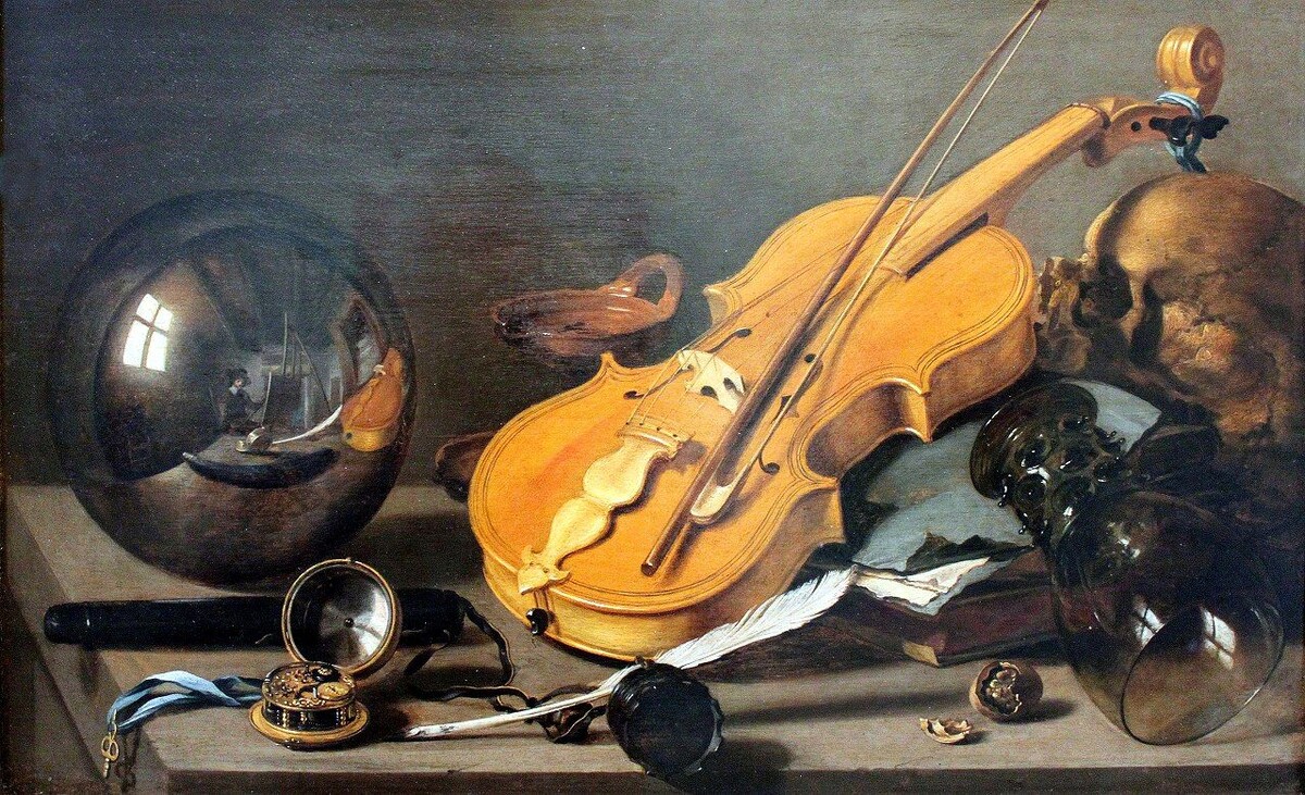 Питер Клас. Натюрморт с автопортретом