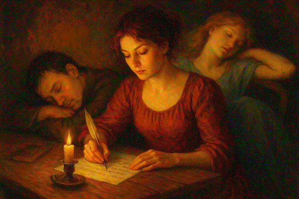 Пока писал заснула муза