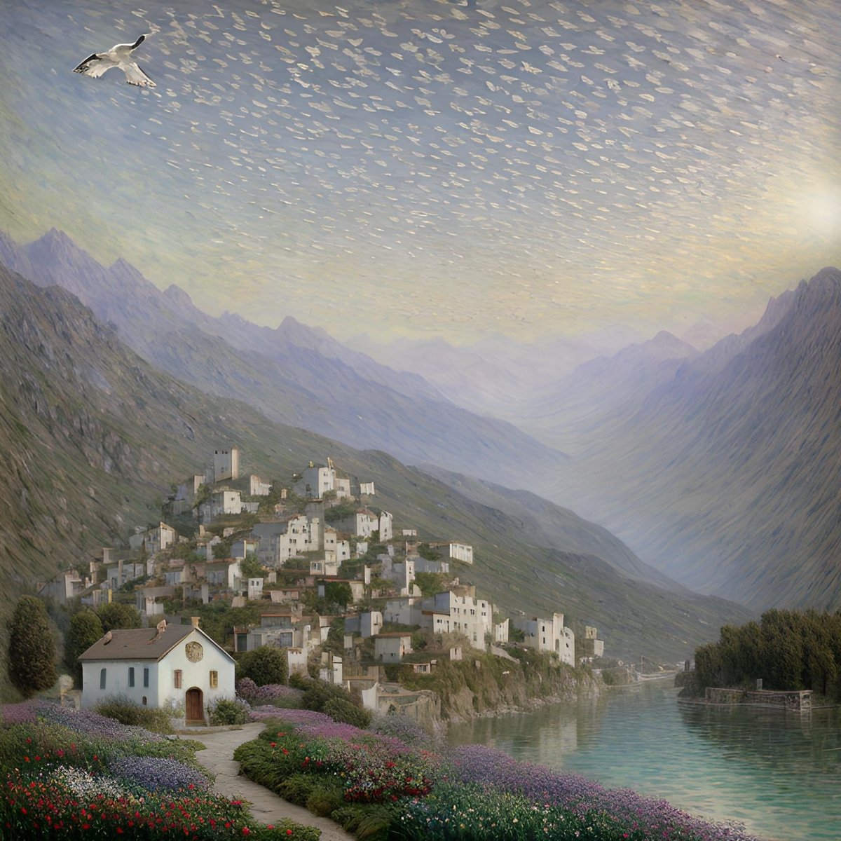 Цветут осенние цветы