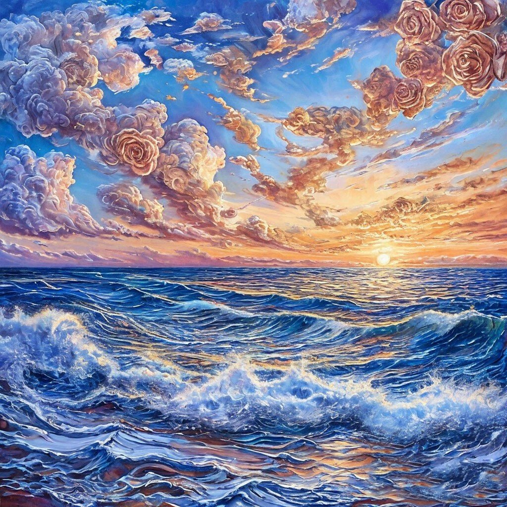 Чайная роза рассвета раскрыла