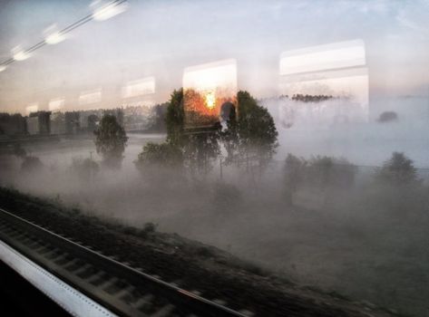 Поезд в осень