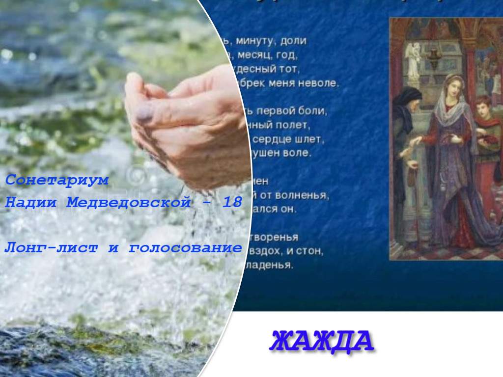 Сонетариум-18 Надии Медведовской Жажда Голосование