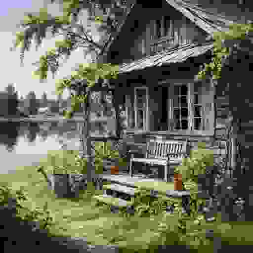 За зеленой косматою кущею