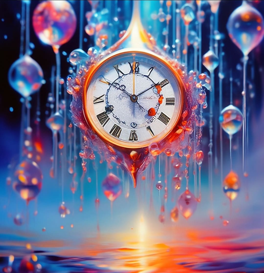 Время каплей падает в ладонь