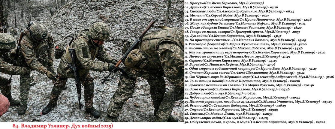 84. Владимир Узланер. Дух войны 2025