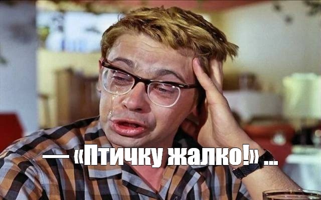 Птичку жалко! Целого жирного канадского страуса...