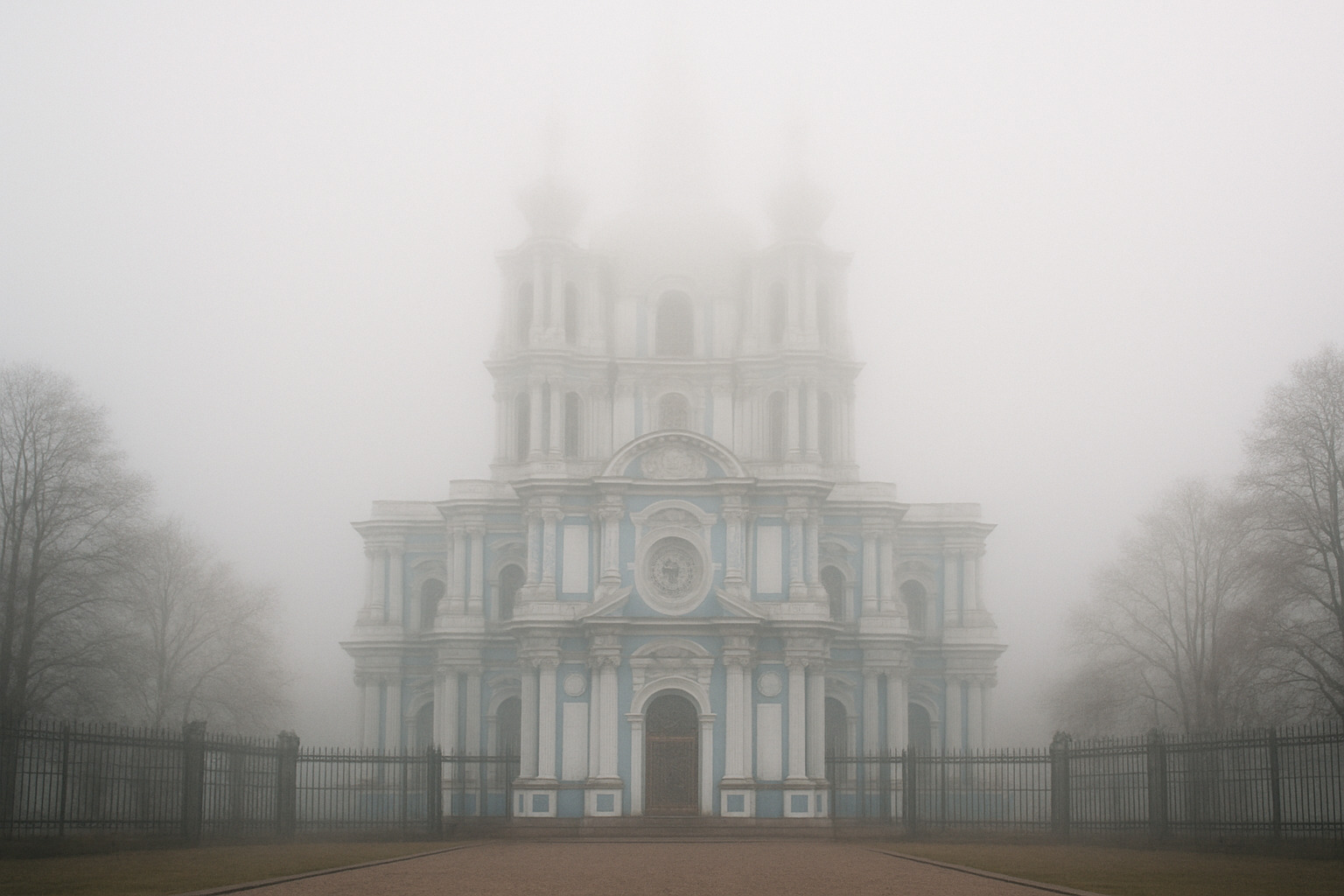 Туман над Смольным после революции