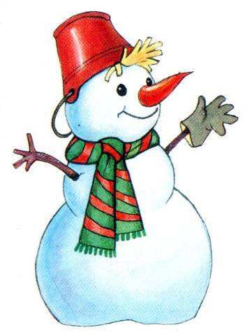 Забавный снеговик