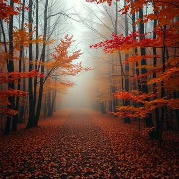 Дорога в осенний лес...