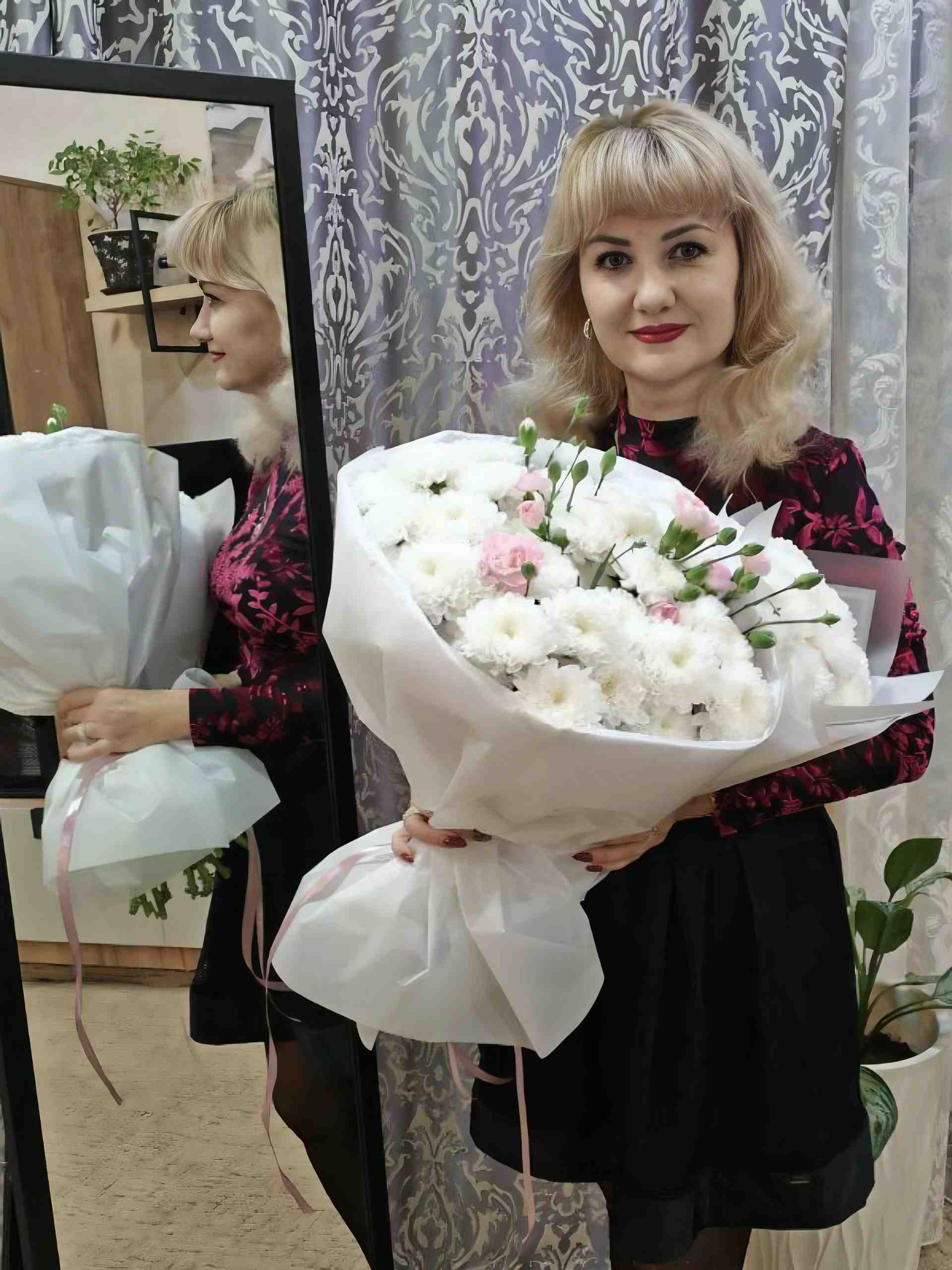 Благодарность за цветы