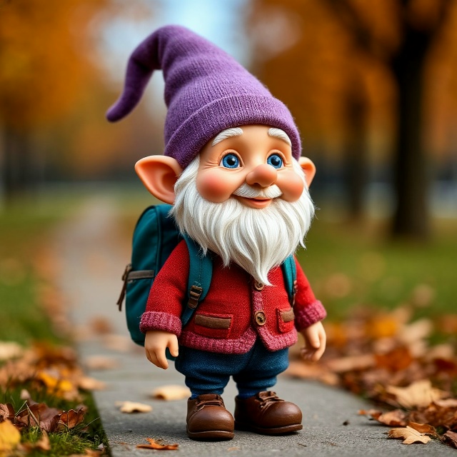 Гном идёт в первый класс