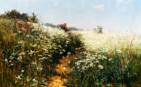 Дама, зонтик, взгляд пустой