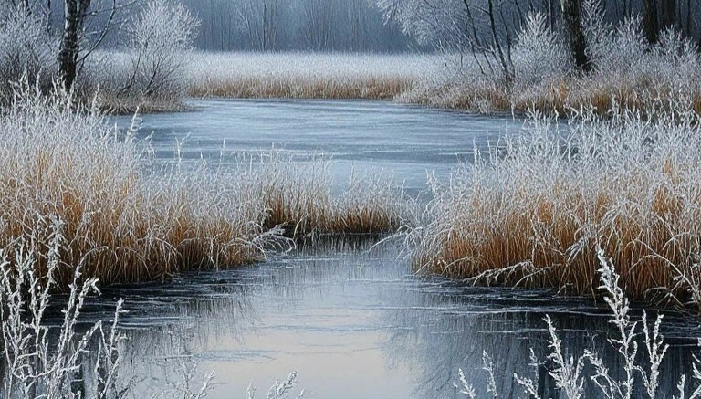 Первый ледок в ноябре