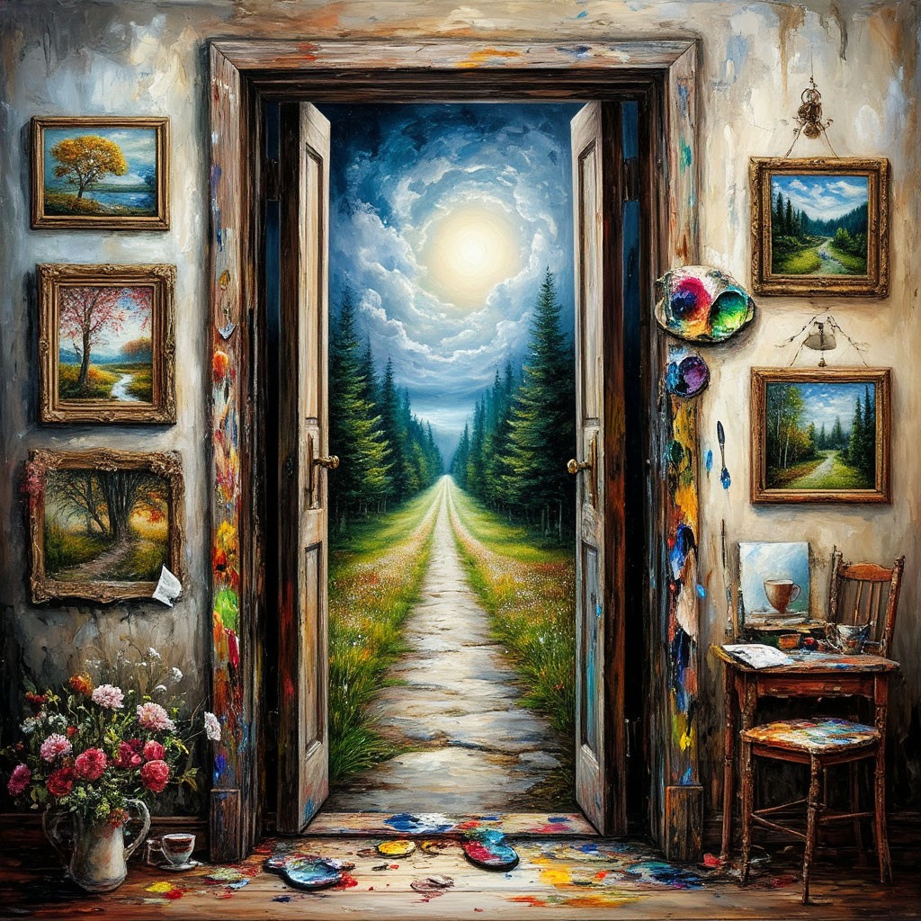 нарисую двери