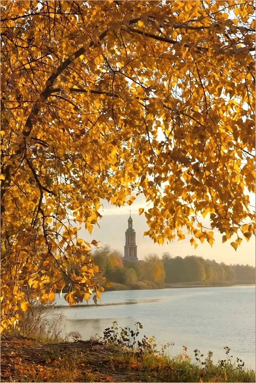 Шепталась осень