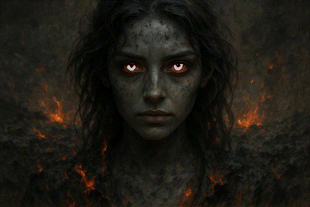 Пылали серые глаза