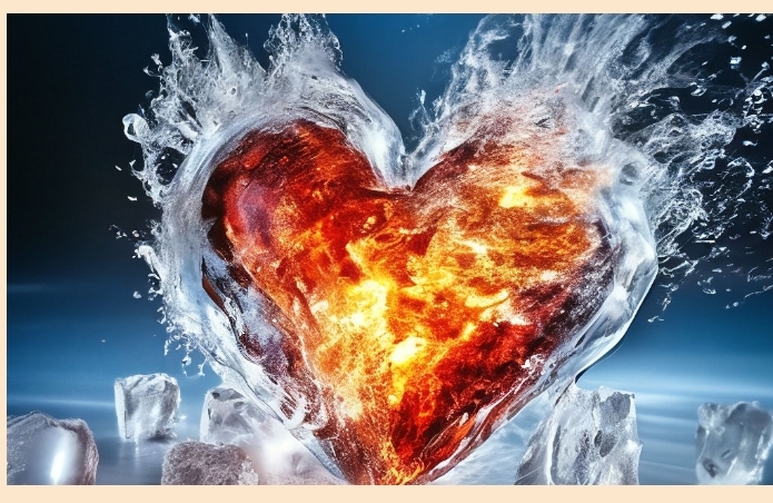 Моя любовь горит средь льдинок декабря...