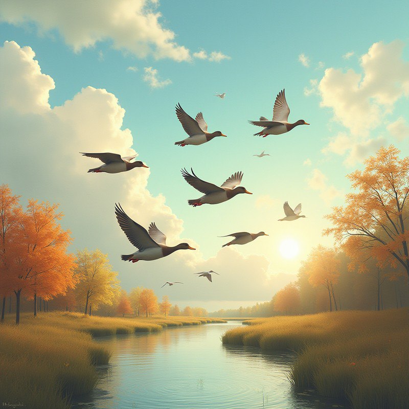 Полетели утки. В народном жанре