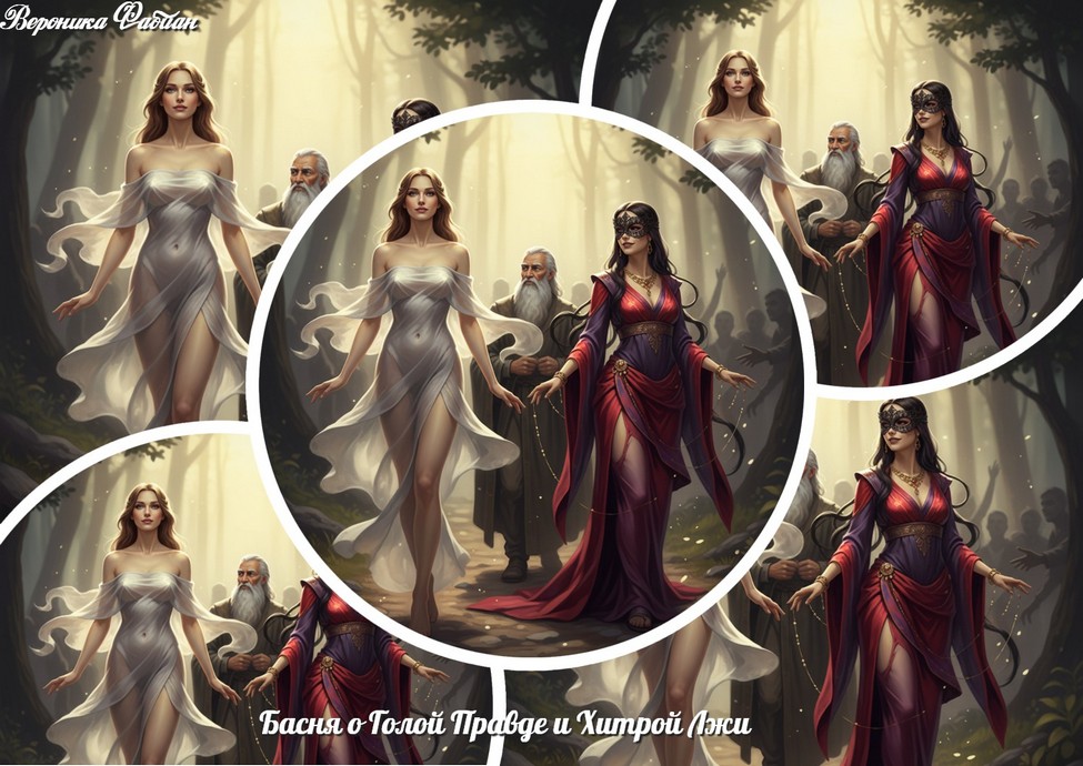 Басня о голой Правде и хитрой Лжи