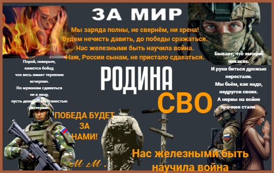 Нас железными быть научила война