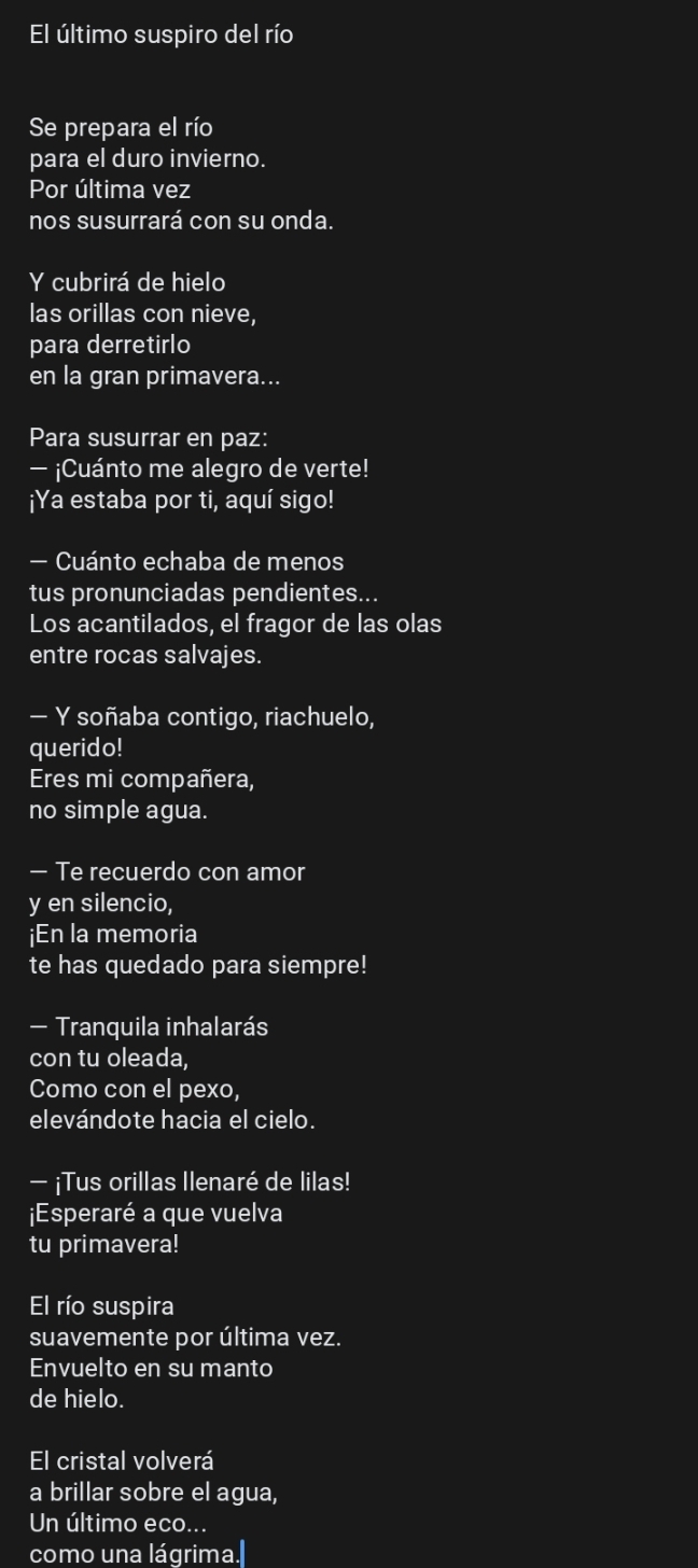 El ltimo suspiro del r o