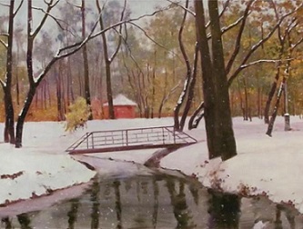 Вот-вот и пруд под коркой льда