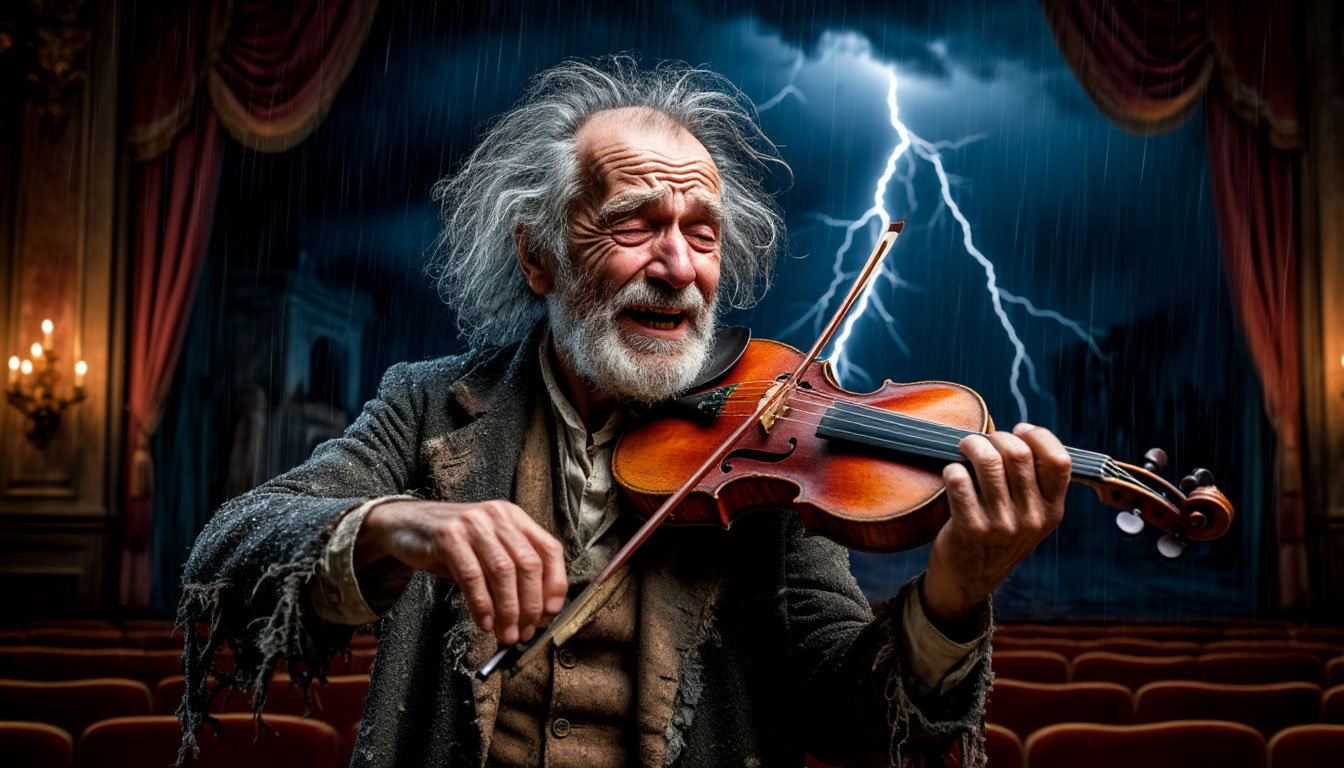 Гроза и скрипач