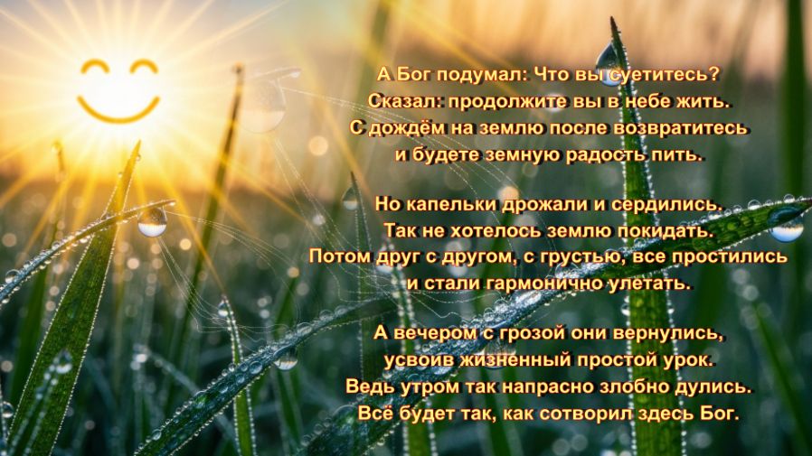 А вечером с грозой они вернулись...