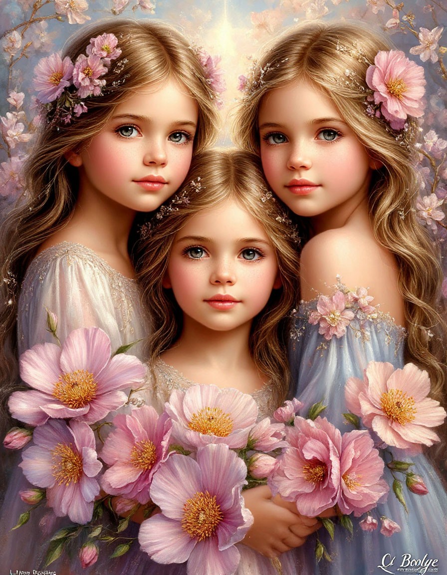 Три прекрасных цветочка