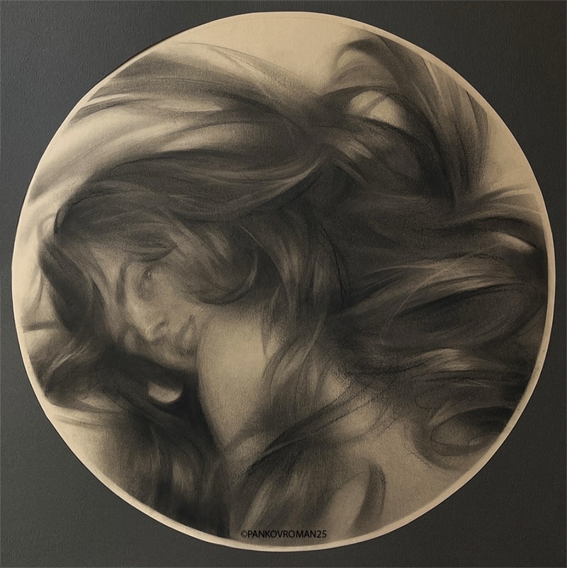 роман с холстом